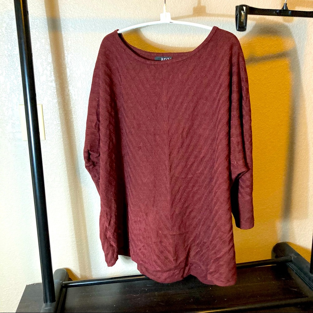 Ana 2x dolman sleeve sweater